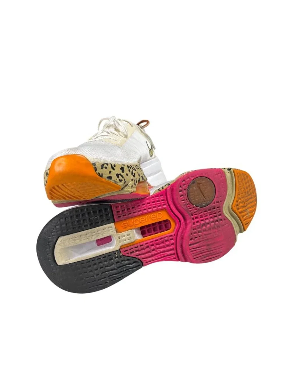 Nike Air Zoom SuperRep 3 Training Shoes Leopard Print Beige/White US 9.5 - Picture 5 of 6